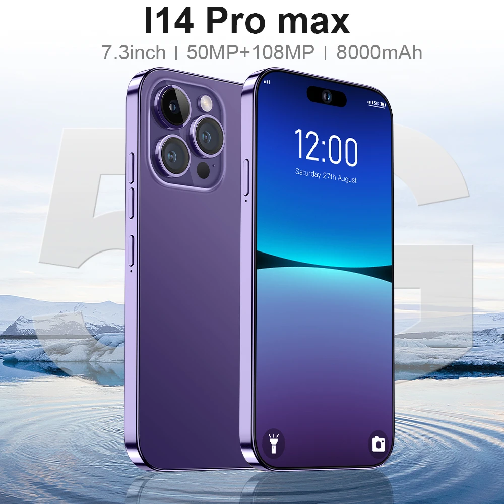 Fnban высокого качества, оптовая продажа, подержанные мобильные телефоны, оригинальный 7,3 Дюймов, 5 г, смартфон для телефона 14Pro 14 Pro Max 15