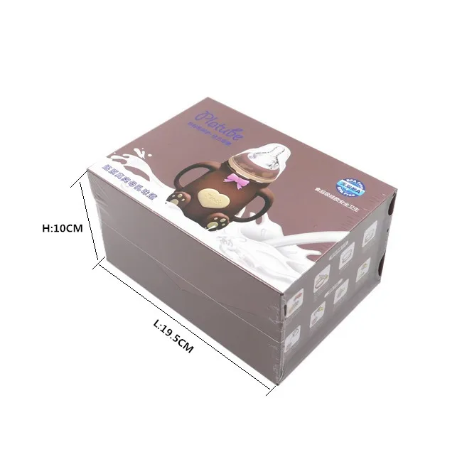 Leatch BPA Free 100% Food Grade manufacturers 16oz smart hands free baby silicone milk feeding baby bottle