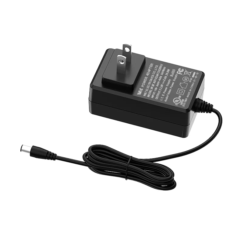 Led Driver Power Supply 12v 2a 24w Transformer Wall Mount Ac Dc Power Adapter With Wall Plug Dc
