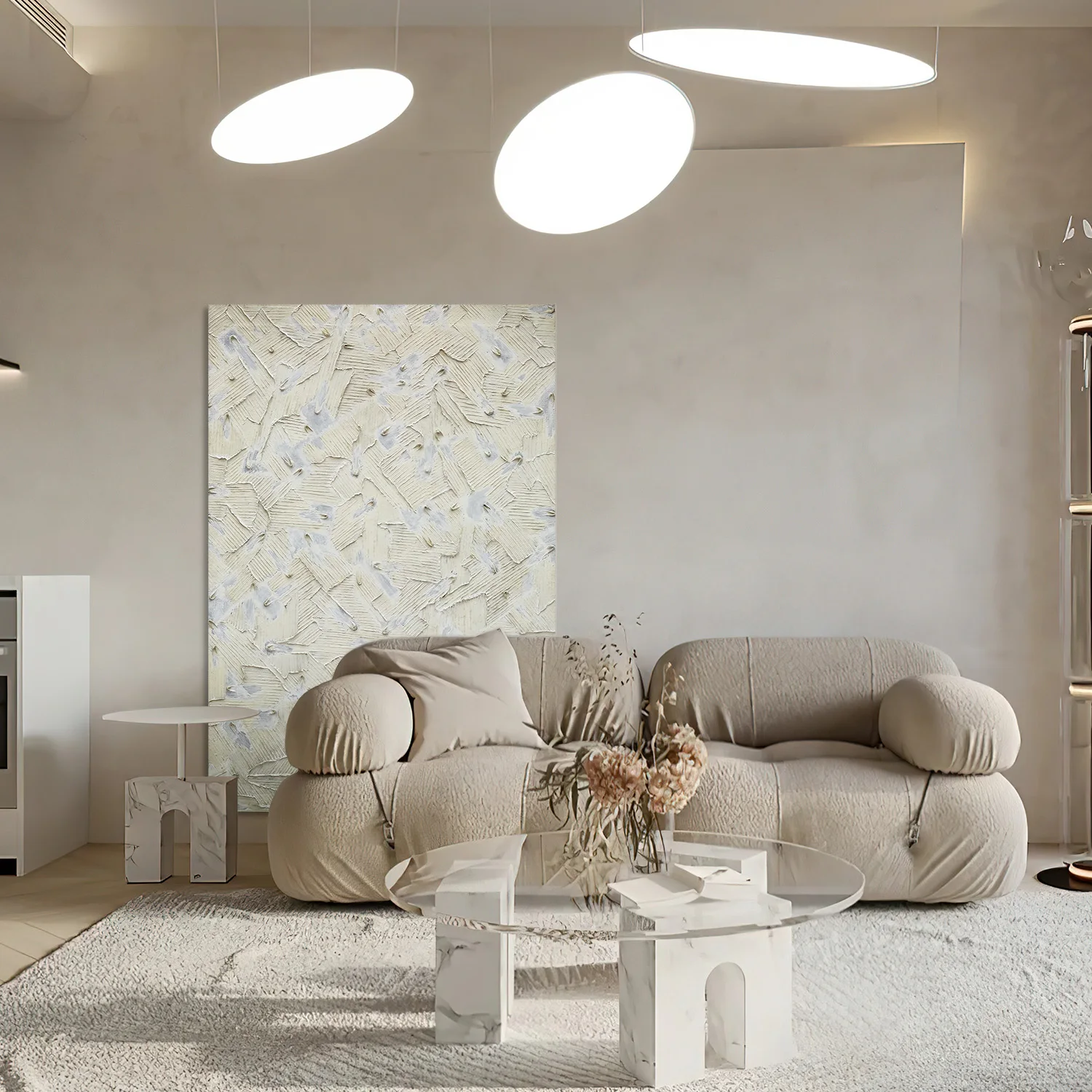 
Различные прочные рекламные изделия с использованием отпечатков, ручная роспись, белая минималистская роспись 