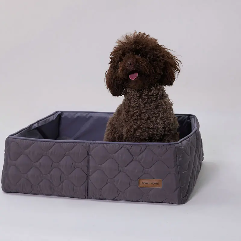 2022 Zonli Home 100% полиэстер, Модная складная кровать для собак из ткани Оксфорд, для улицы и помещений