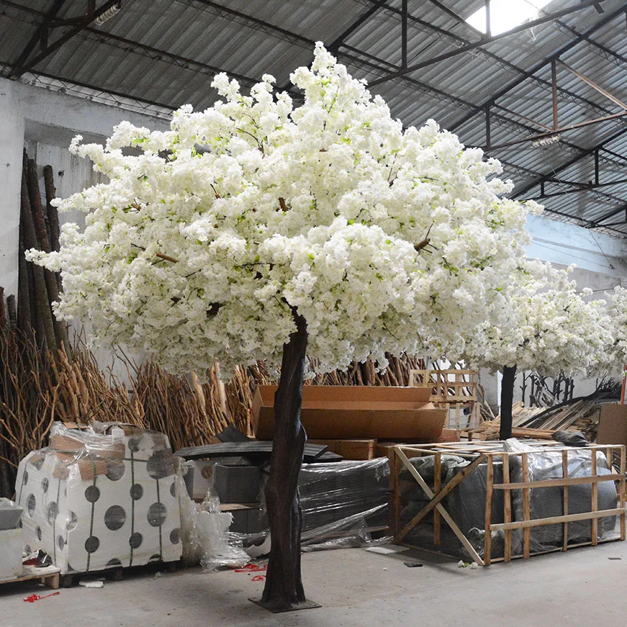 Garden supplies home decoration indoor outdoor artificial plant and flowers artificial cherry blossom tree for sale