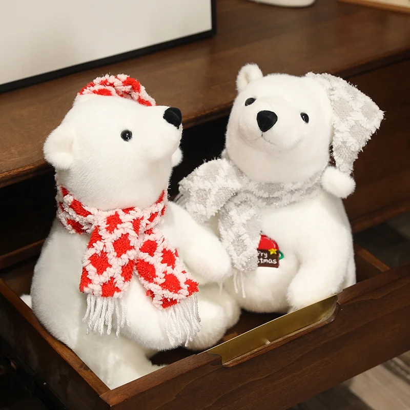 Super Soft Plush Polar Bears Stuffed Animal Toy Giant Plush Christmas White Polar Bear Plush Toy