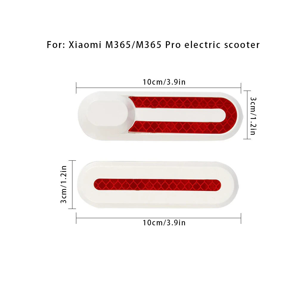 Electric Scooter Front and Rear Fork Decorative Cover with Reflective Sticker for M365 Scooter Accessories Parts