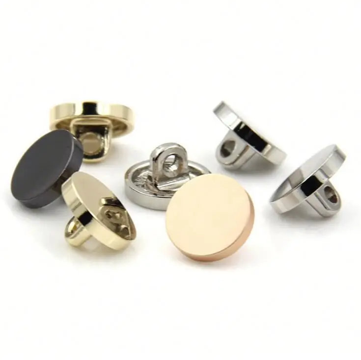 Antiqued Colorful Flat Surface Metal Coat Big Buttons For Overcoat