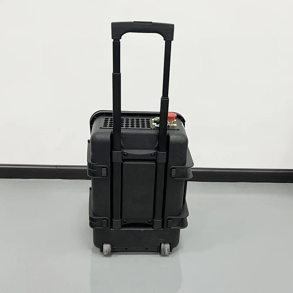 Laser Lazer Cleaning Machine Portable Pulse Luggage 100w 200w 300w Single Mode for Rust Oil Remover Paint Laser Cleaning Machine