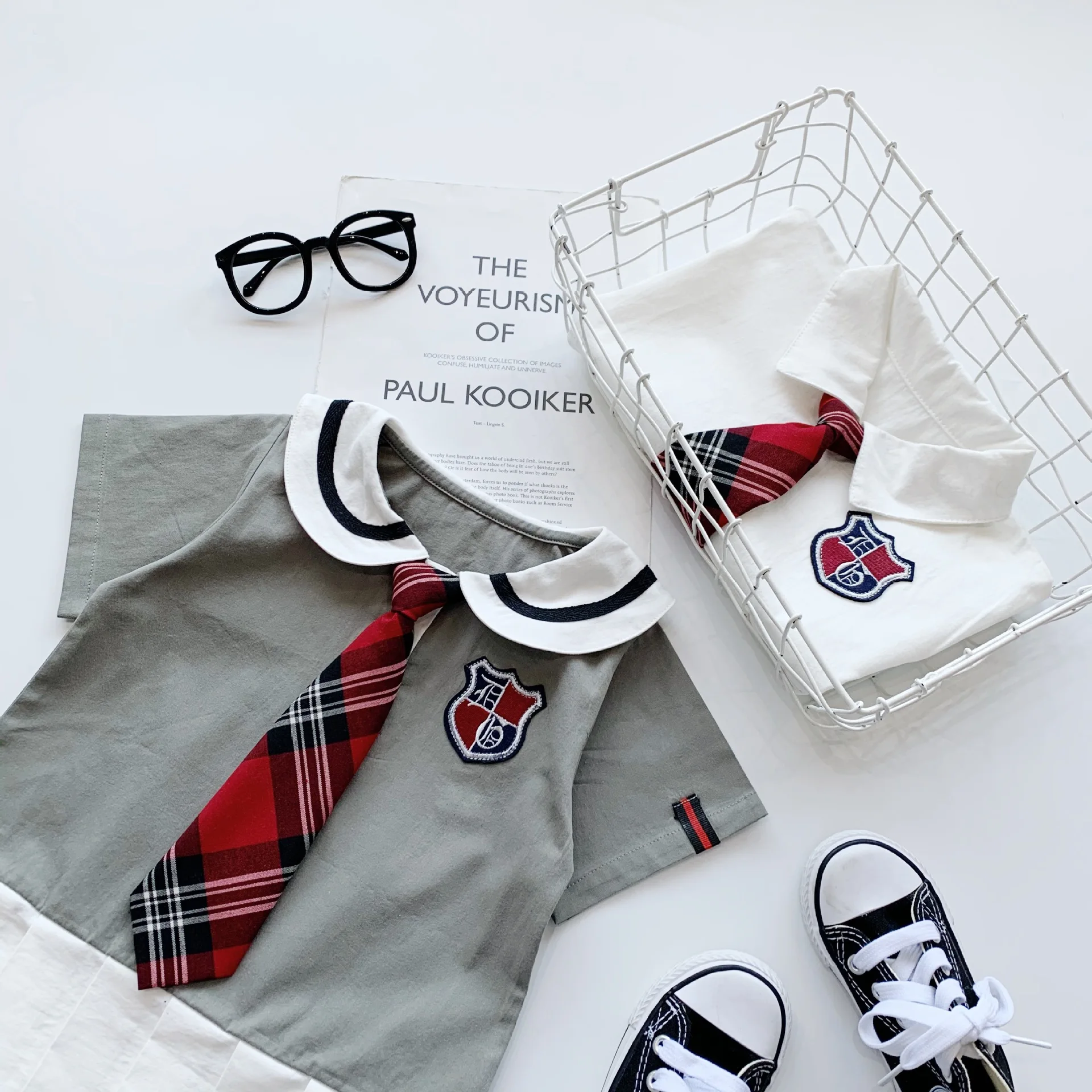 Hao Baby Summer Children Suits School Style Kid Clothing Set