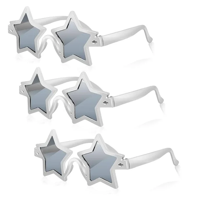 Star Shaped Glasses 70s 80s Retro Fancy Dress Party Sunglasses For Trendy And Fashionable Dance Parties