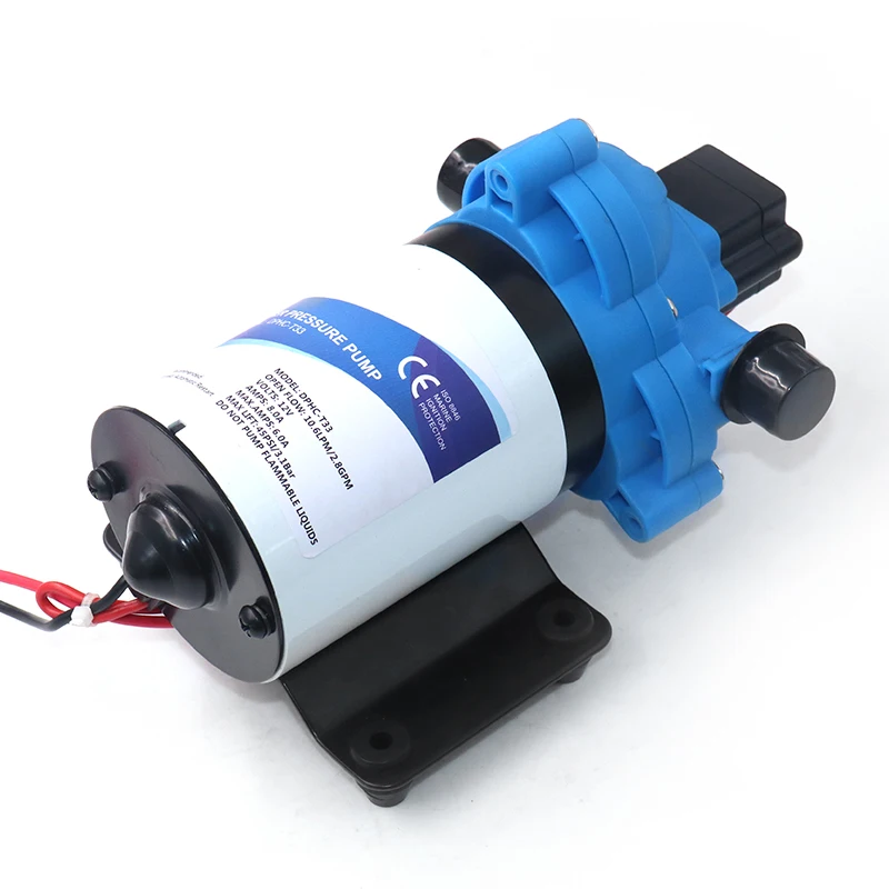 
Electric Water Pump DC 12V 24V self-priming High Pressure Micro Diaphragm Water Pump Automatic Switch 10.6L/min MAX 45PSI 