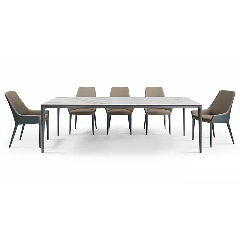 Extendable Dinning Table Set Family Dining Living Room Furniture Restaurant Table Set With 6 8 Chairs Modern