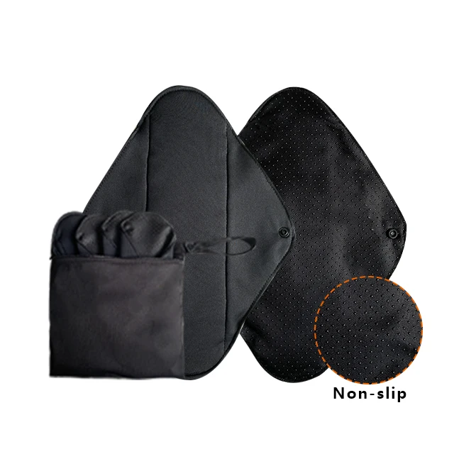 Non-slip Reusable Sanitary Pads Factory Eco Friendly Super Absorbent Breathable Bamboo Charcoal Cloth Offered Regular 100pcs