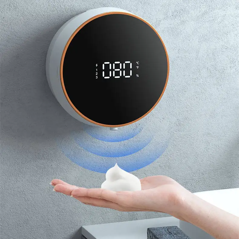 smart infrared sensor auto foam machine sensor touchless foaming hand wash liquid refillable soap dispenser abs material