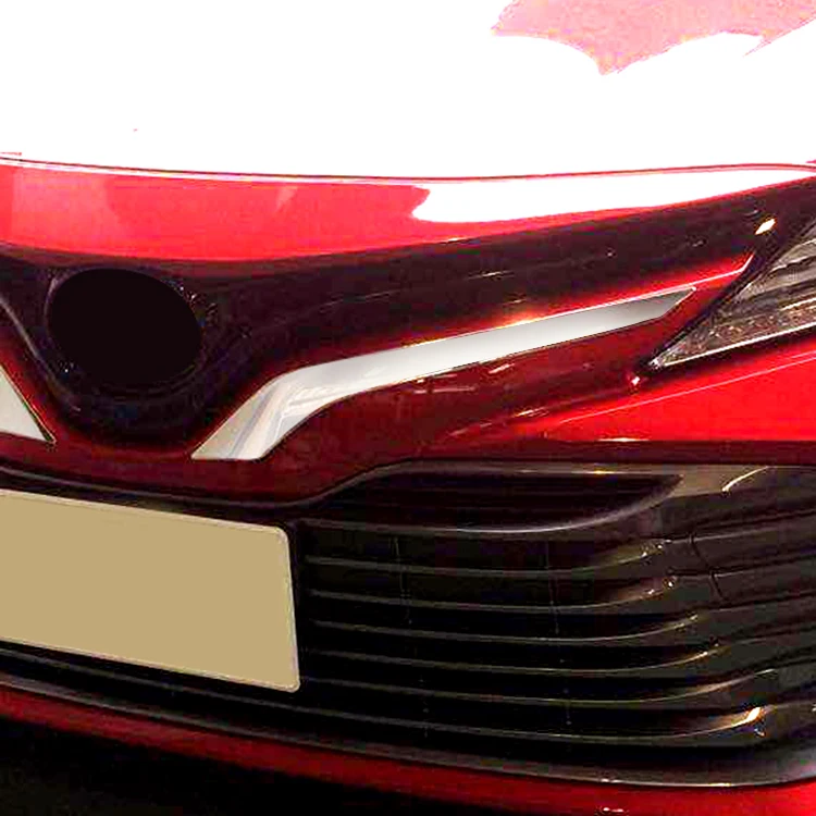 Автомобильная Передняя Эмблема для Toyota Camry 70 2017 хромированная аксессуары передняя отделка с логотипом