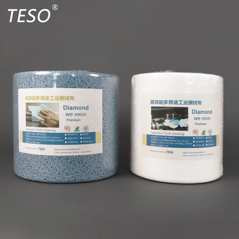 90 China Supplier Disposable Dry Strong Absorption Industrial Wipes Industry Wiping Cloth for Car Cleaning