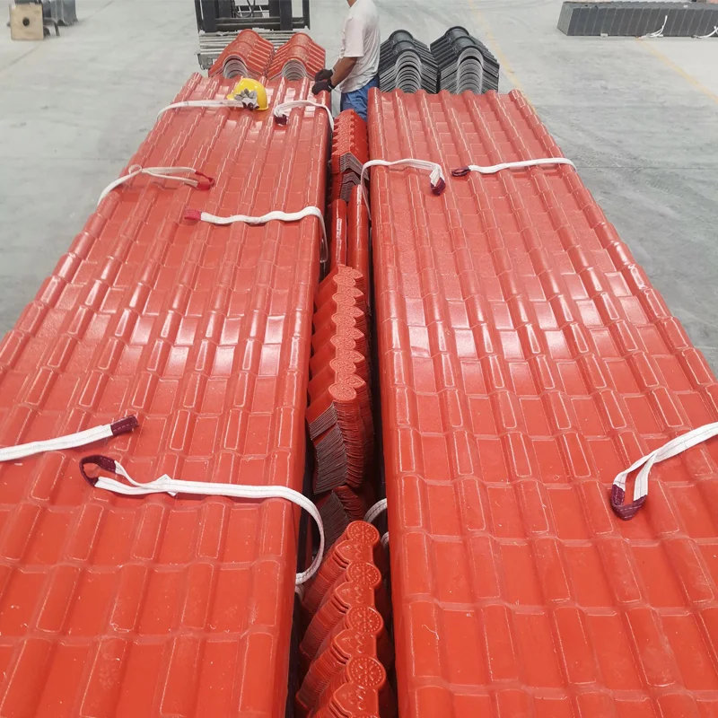 In Stock 2.3mm Terracotta Plastic Synthetic Resin ASA Roof Tile For Villa