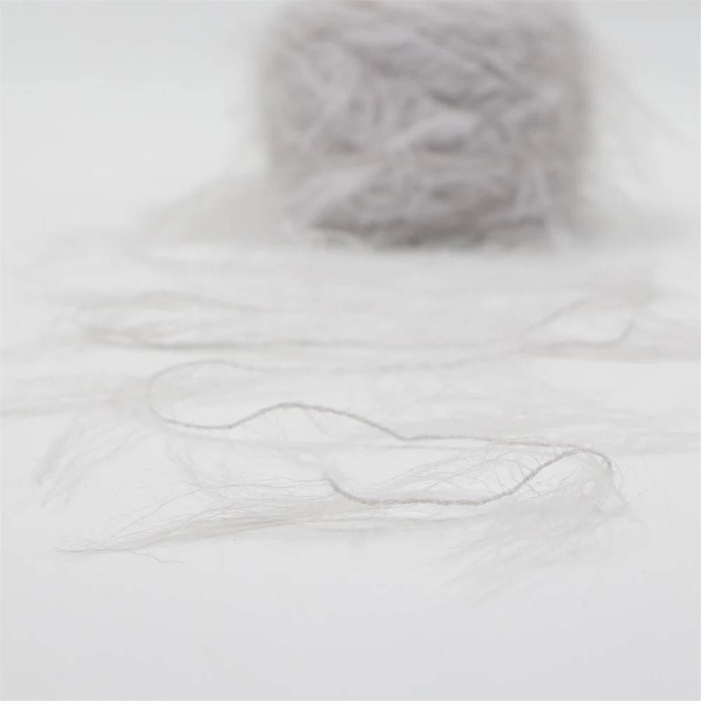 New Yarn 8cm Mink Hair 100% Nylon Knitting Yarn