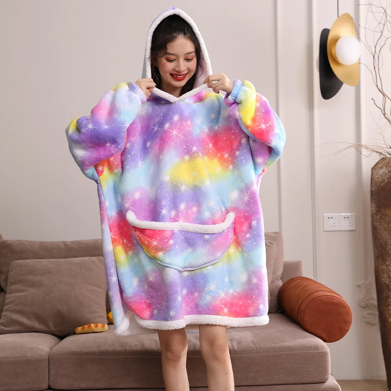 Сюрпризовая цена, удобная толстовка с капюшоном, зимнее одеяло, на заказ, толстовка с капюшоном для взрослых, супер Далянь, одеяло