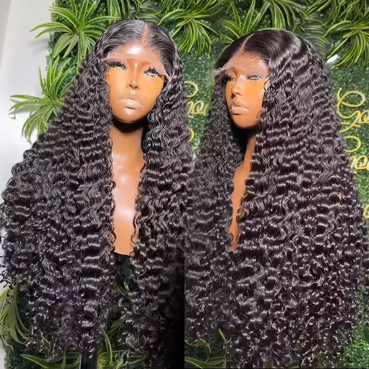 Drop Shipping raw virgin burmese curly hair unprocessed virgin human hair preplucked 13x4 lace frontal burmese curly wig