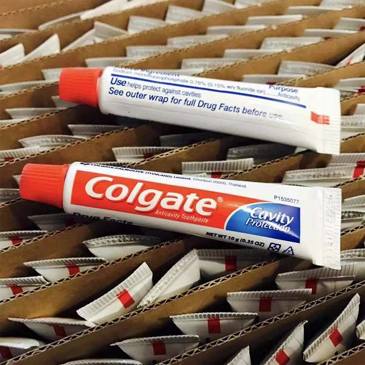 S&J Wholesale Customize Cheap Price OEM ODM  5g /10g Disposable Hotel Travel Bathroom Size Mini Mint Toothpaste Hotel Supplies
