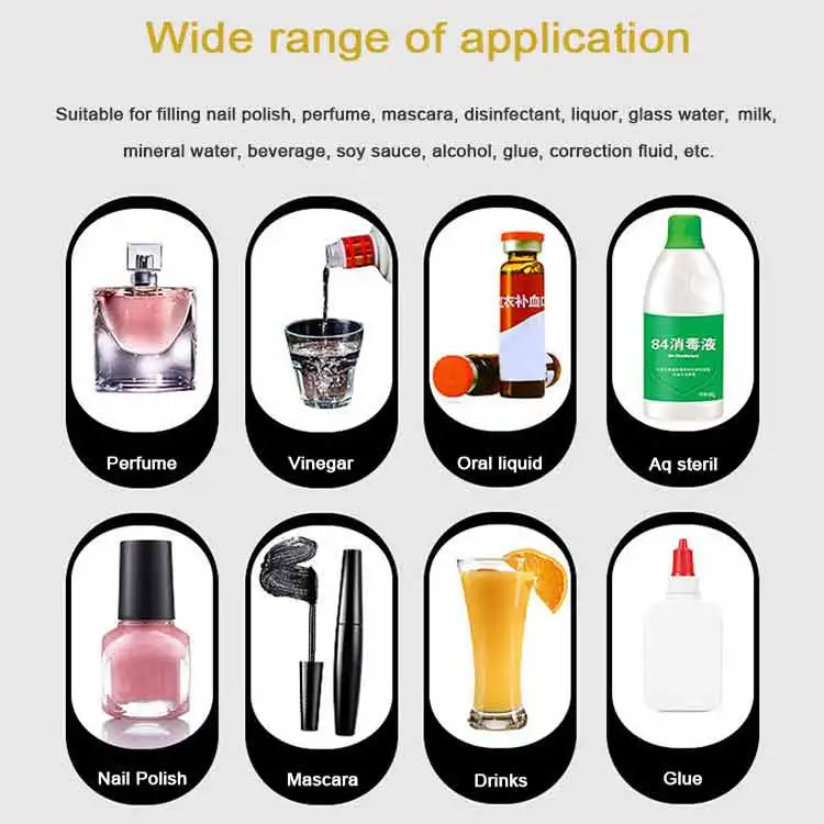 United States Canada filling and gluing machine line for liquid oil essential UV Glue Nail Gel Polish Filling Machine