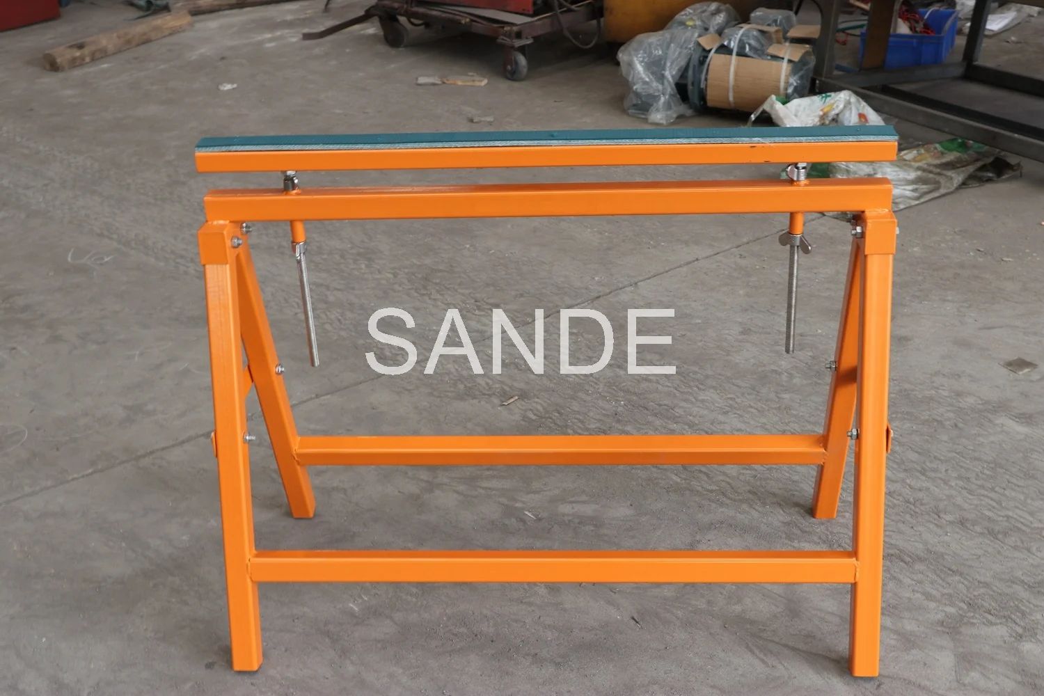 SANDE Hot Sale Metal Trestle Work Bench Stand Wooden Saw Horse Stainless Steel Saw Horses