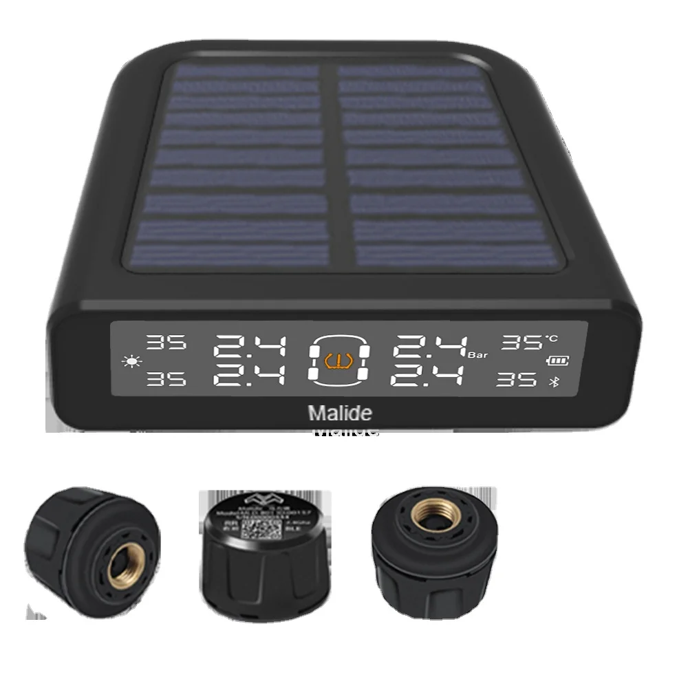 Solar Energy Digital Display External Tire Pressure Gauge TPMS Universal Tire Pressure Monitoring System