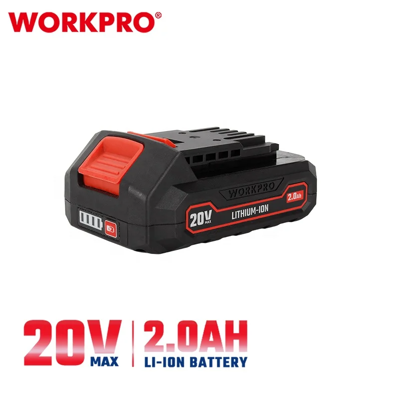 WORKPRO 20V 2.0Ah Li-Ion Rechargeable Battery 18650 Lithium-Ion Energy Storage Battery