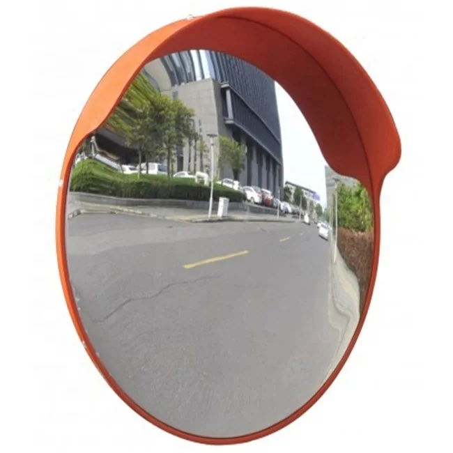 40cm Traffic Convex Mirror Half 180 View Round Plastic Road