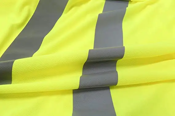 Cheap Wholesale 100% Polyester Quick-Drying Interlock Long Sleeve With Reflective Tape Men Safety Uniform T-Shirt