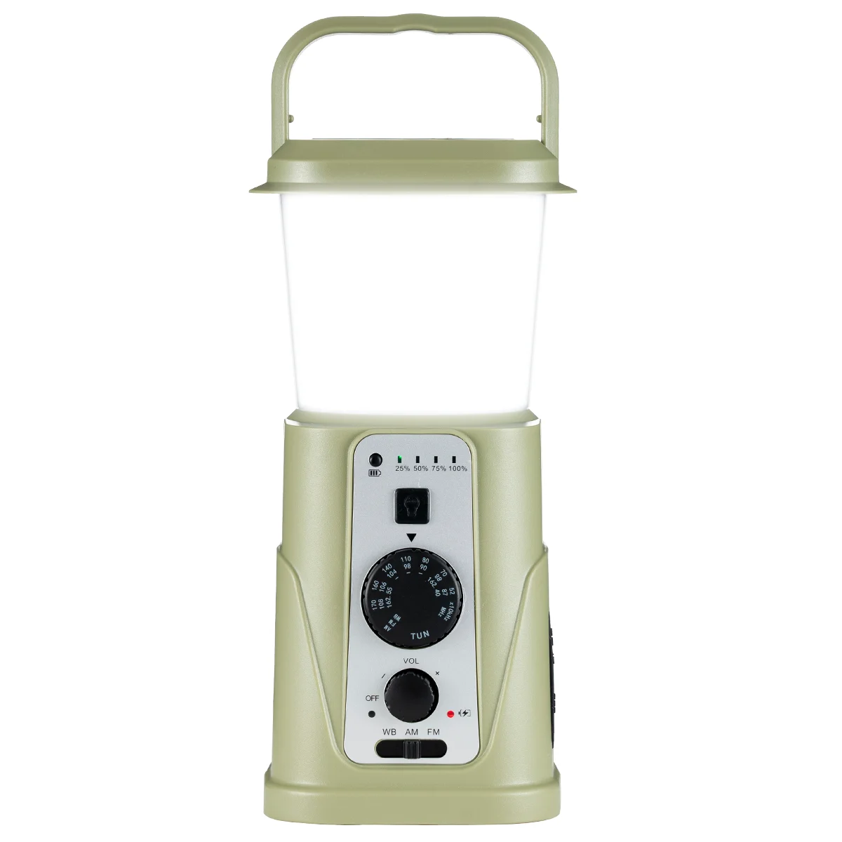 5000mah Emergency Radio Camping Lantern Hand Crank Am/Fm/NOAA Weather Radio 3 Kinds of Lighting Mode Solar Radio, Cell Phone C