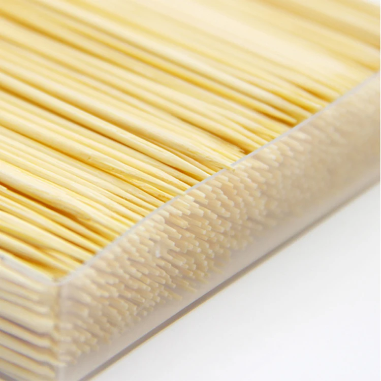 In stock pointed wooden toothpicks eco tooth pick disposable bamboo