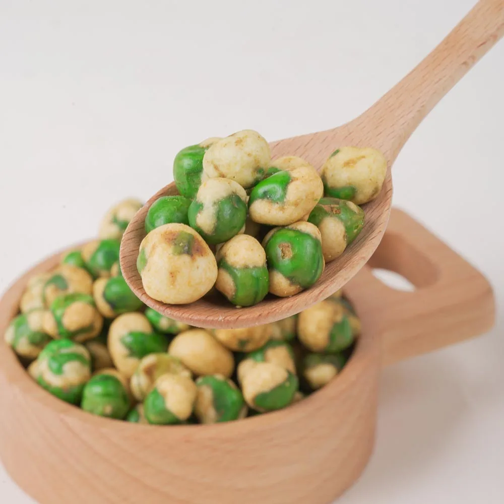 Factory Wholesale High protein and crispy Sichuan Chilli Peas Coated Green Peas Spicy Peas
