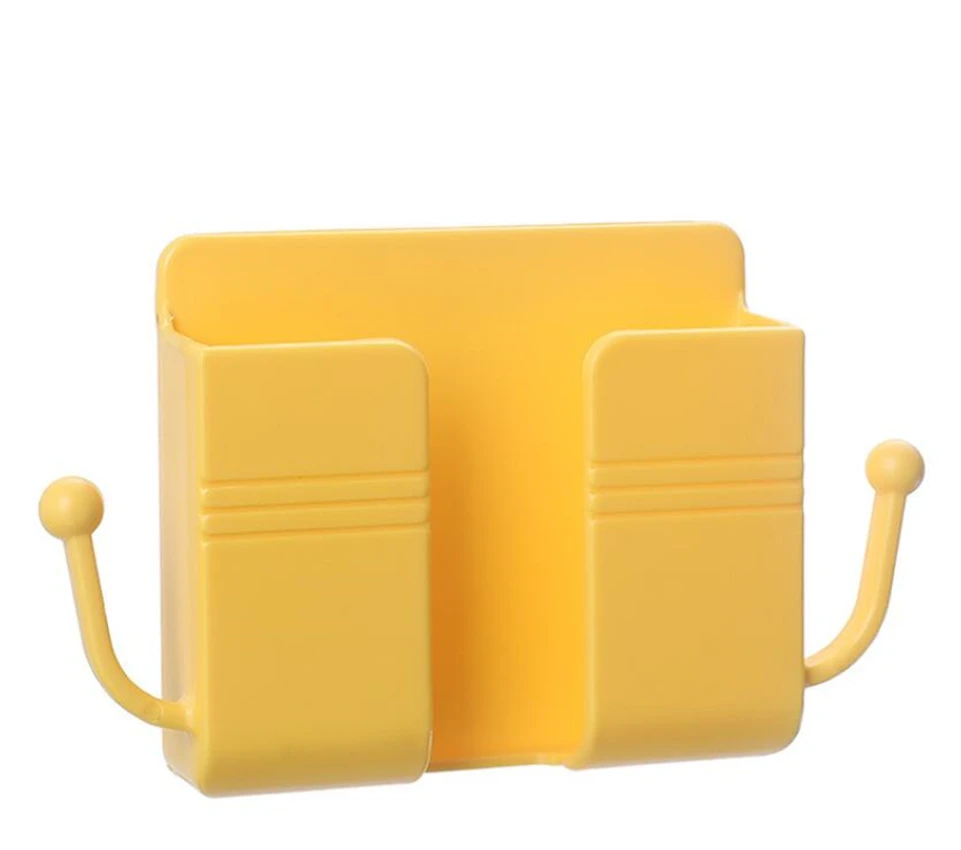 Wall Mounted Storage organizer Box Remote Control Organizer Case Mobile Phone Plug Charging Holder Rack Home Multifunction Stand