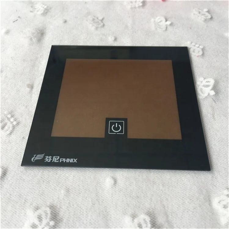 Glass factory customized 2mm Clear Tempered Silk screen tempered Glass