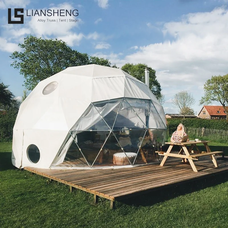  Оптовая продажа наружные белые садовые геодезические купольные палатки Igloo 4