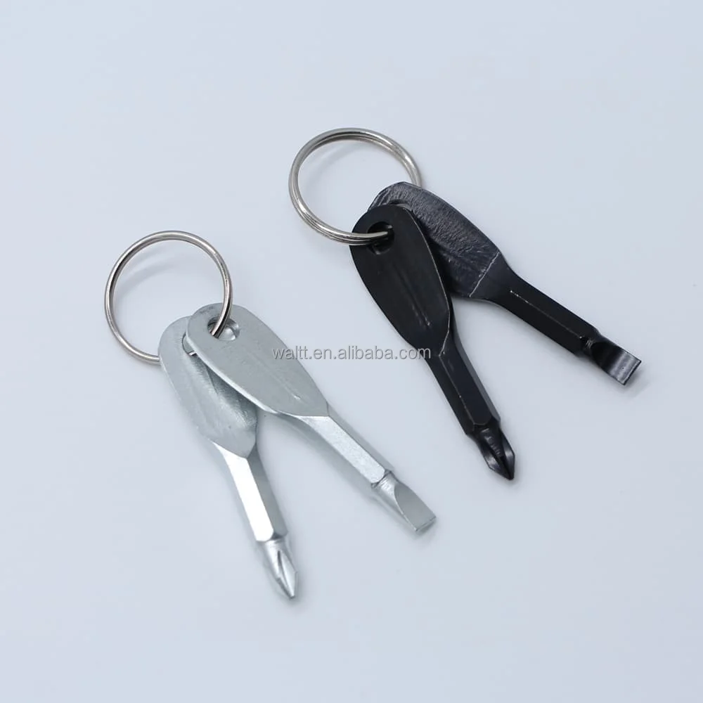 TURBOOST 2PCS Pocket Keychain Mini Screwdriver Tools Set