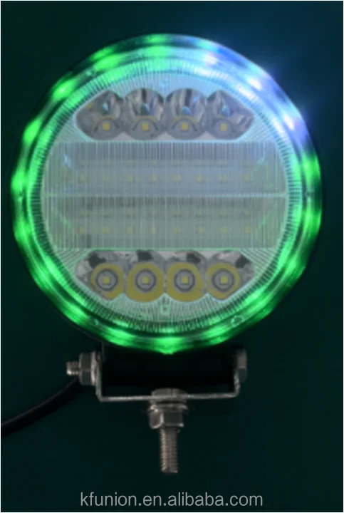 NEW RGB 5INCH Round LED Work Light ATV Ranger Backup Light&RGB super bright work light lamp