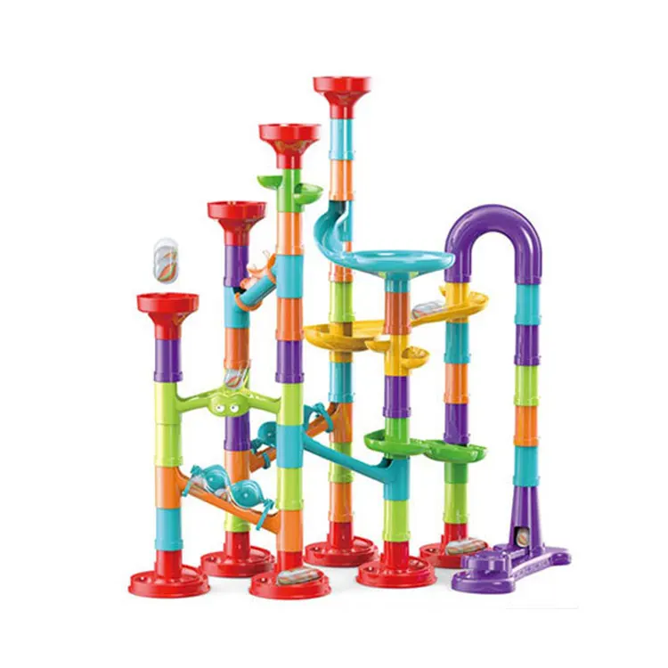Гениальный мраморный гоночный трек 93 шт. игрушечный набор Marble run для детских