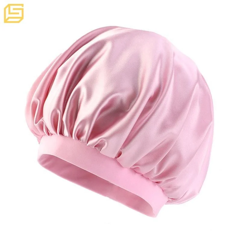 Custom Elastic Narrow Band Silk Satin Hair Bonnets