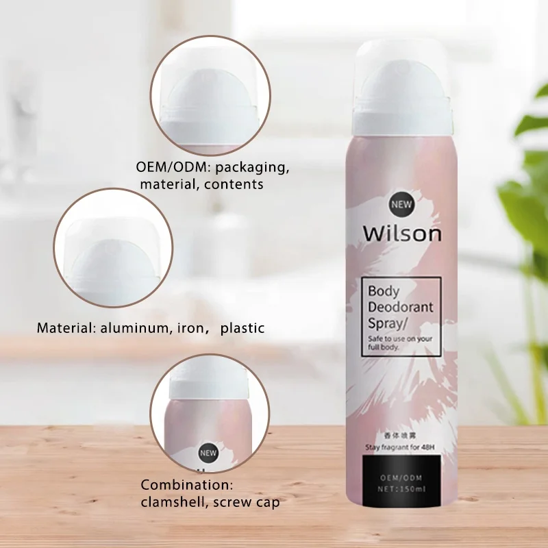 Plant Deodorant Body Spray Free Sample Supplier Aromatic Natural Underarm Sweat Odor Antiperspirant