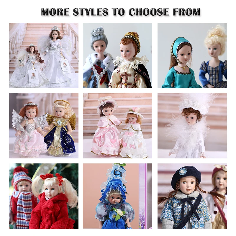 High Quality Creative Art Dolls Home Tabletop Decoration Clothes Lifelike Doll Toy for Girl