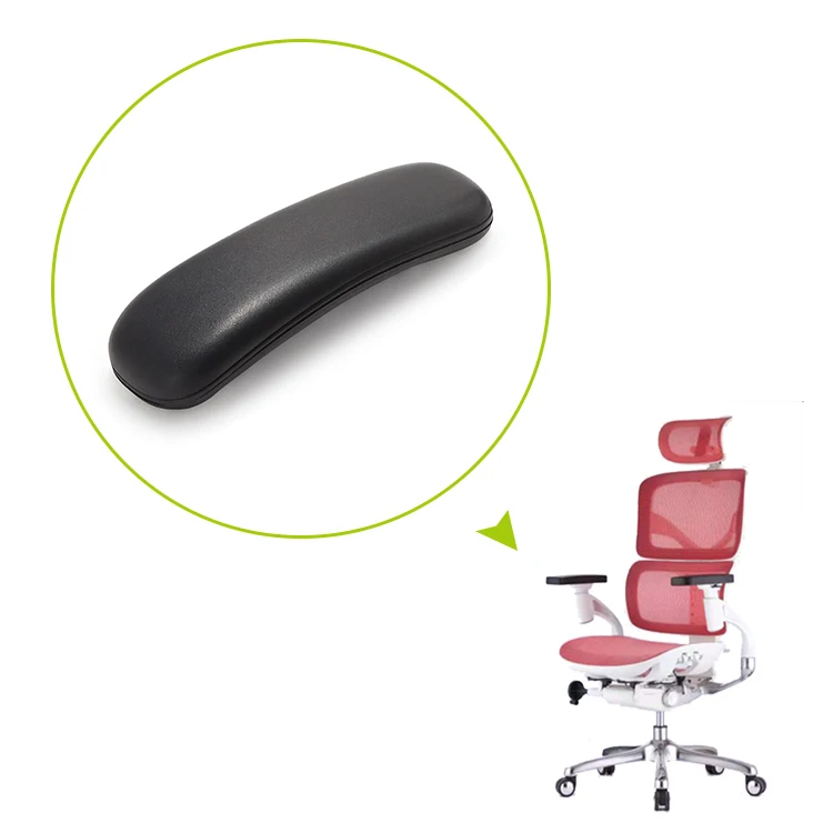 Comfortable 4D adjustable High Quality PU plastic armrest chair armrest part star base customization