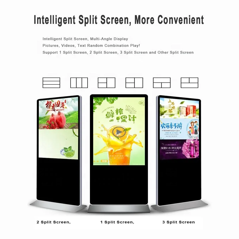 LOFIT indoor 55 Inch Android Wifi Floor Standing Lcd Advertising Display Digital Signage Kiosk