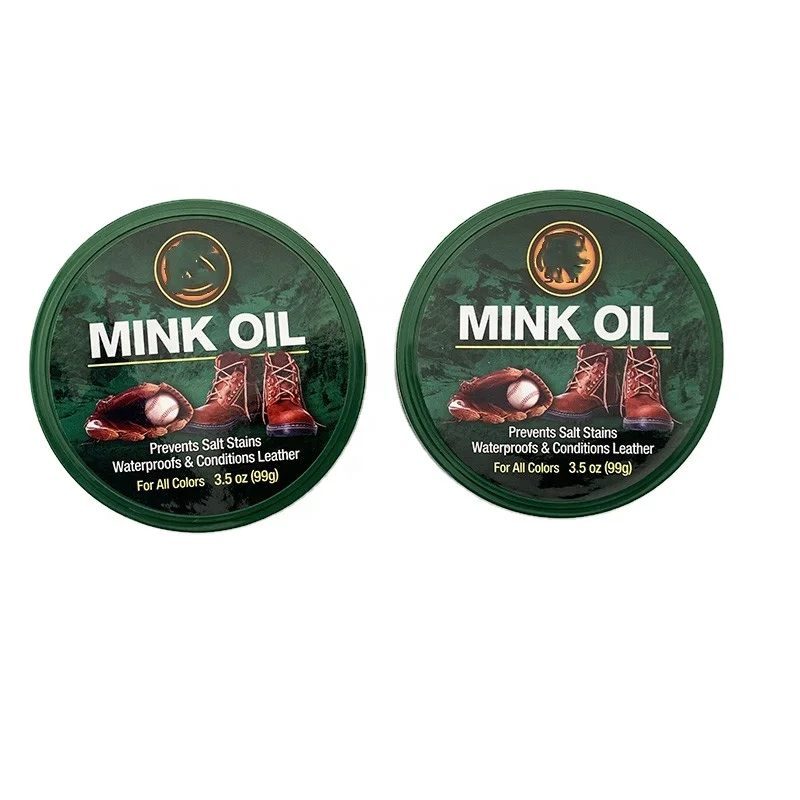 Mink Oil Leather Waterproof Paste Preserves Leather Boots & Shoes Waterproof Soften & Restore Shoes-3.5oz