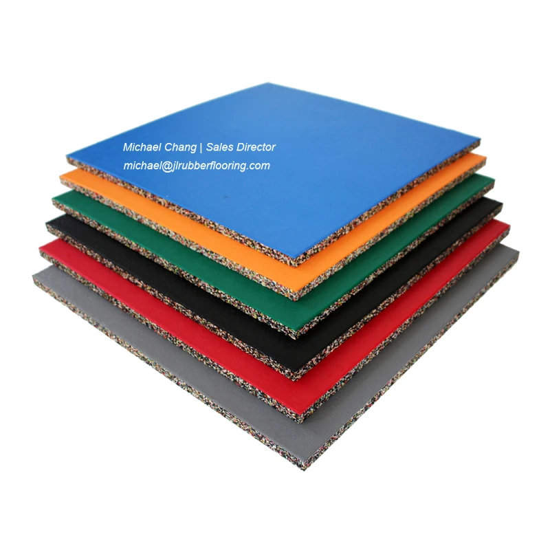 Gym Rubber Tiles Thick Gym Crossfit Rubber Wholesale Custom 15-50mm Hot Sale Red Green Cross Training Time Flooring SBR