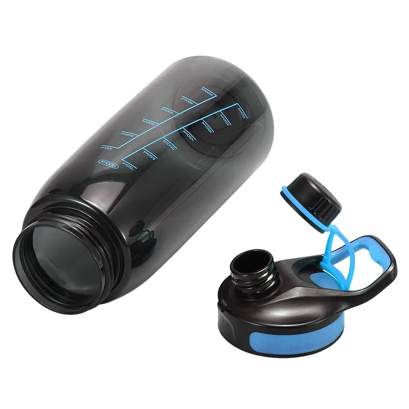 1 Gallon Outdoor BPA Free ECO Plastic Water Bottle With Time Marker