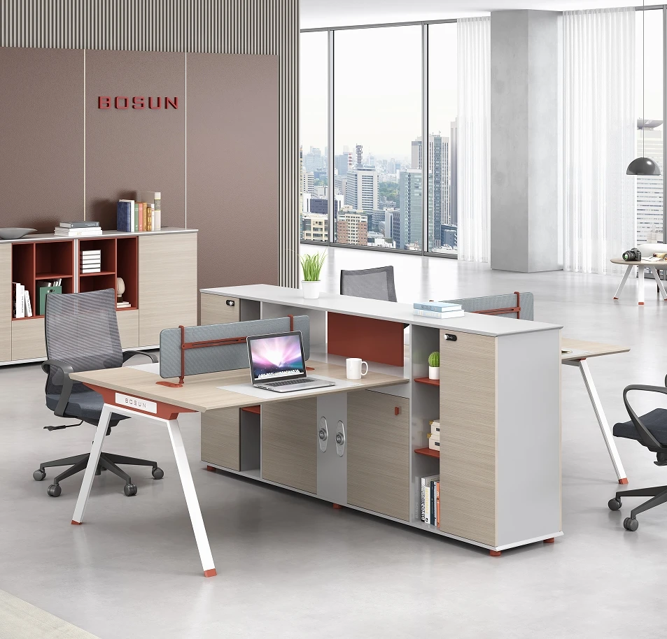 2022 Top Fashion luxury executive open space 2 person office workstations desk