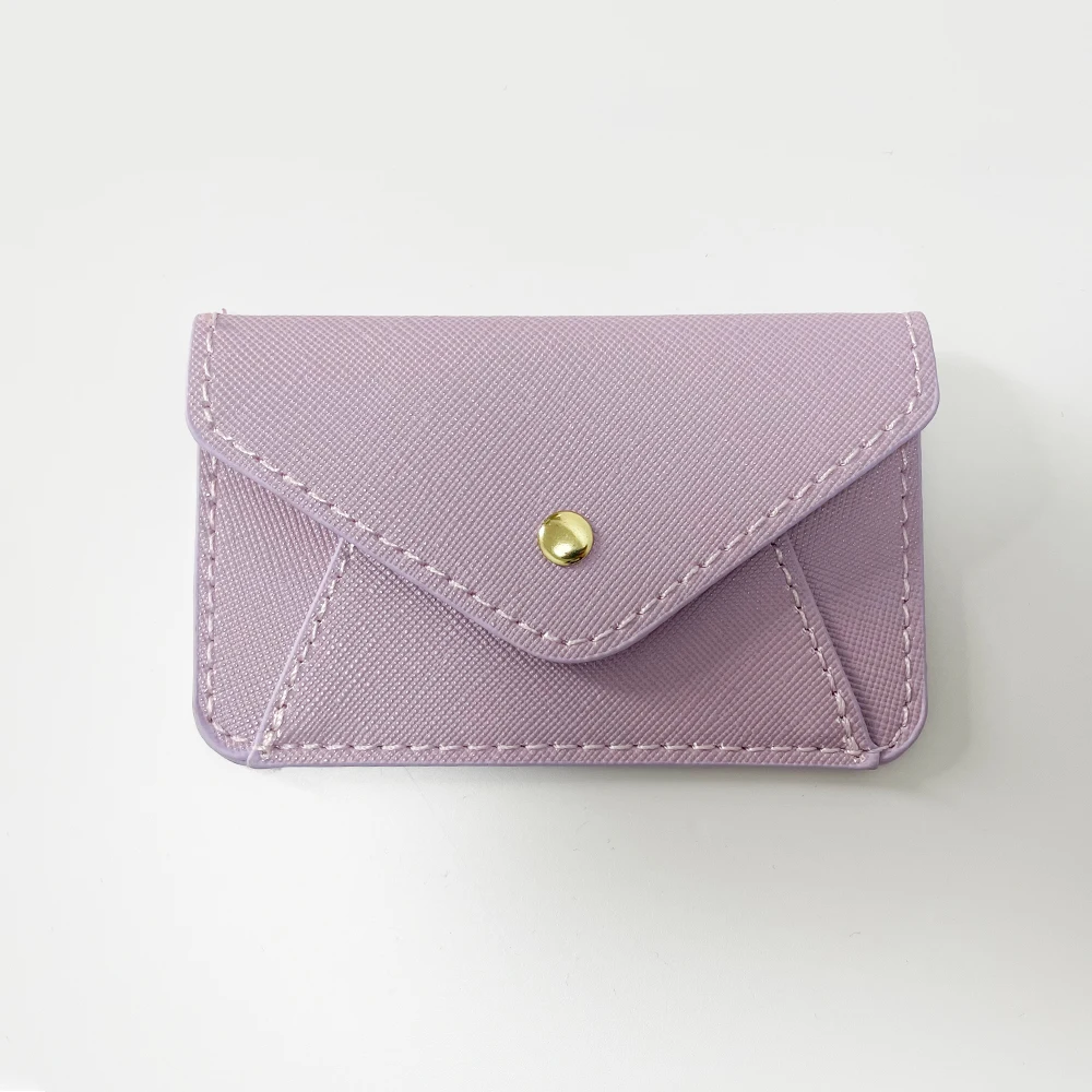 IN STOCK RTS 14 colors Option MINI Coin Purses Vegan Leather PU ID Card Holder