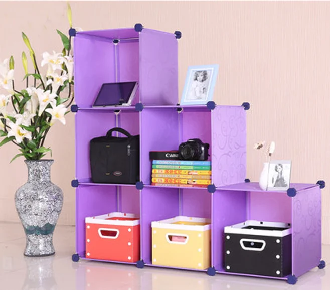 Diy Folding Cupboard Easy Clean Assemble Small Girl Baby Cabinet Clothing Wardrobe