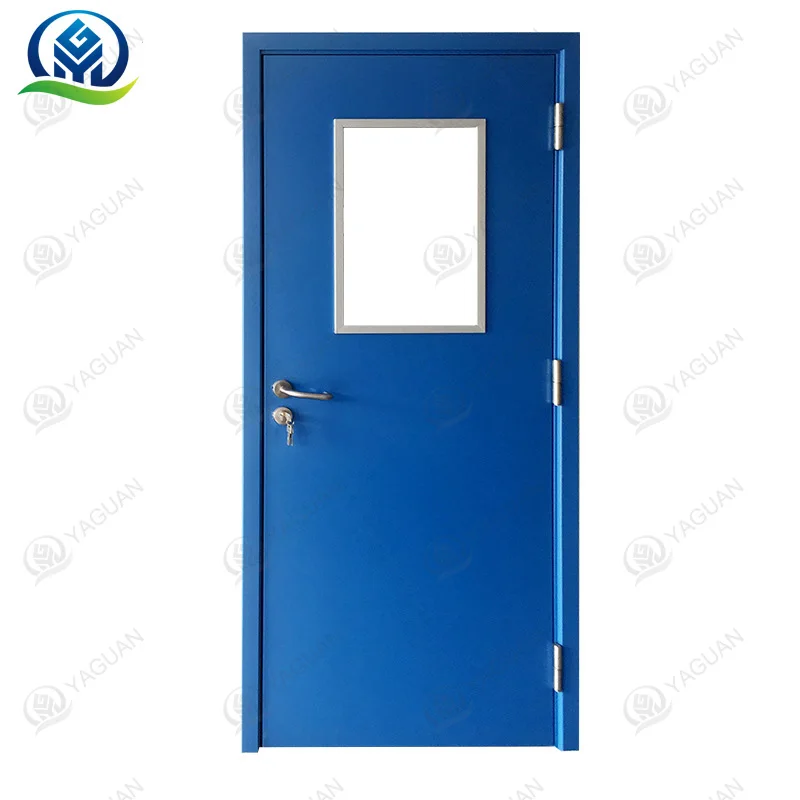 Factory direct wholesale full part doors manual open single swing clean room door